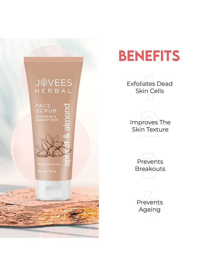 JOVEES HERBAL Apricot And Almond Facial Scrub 100 Ml - Image 3